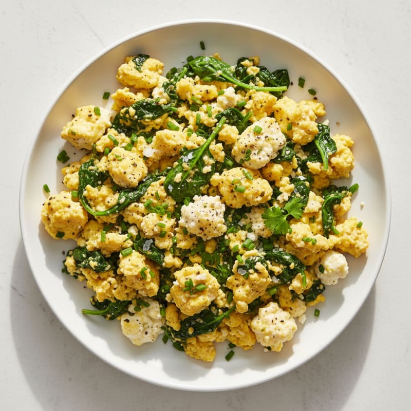 Savory Cottage Cheese Scramble with Herbs