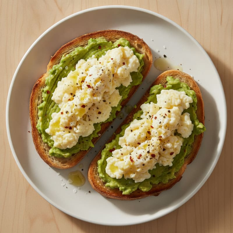 Sourdough Toast with Avocado Eggs