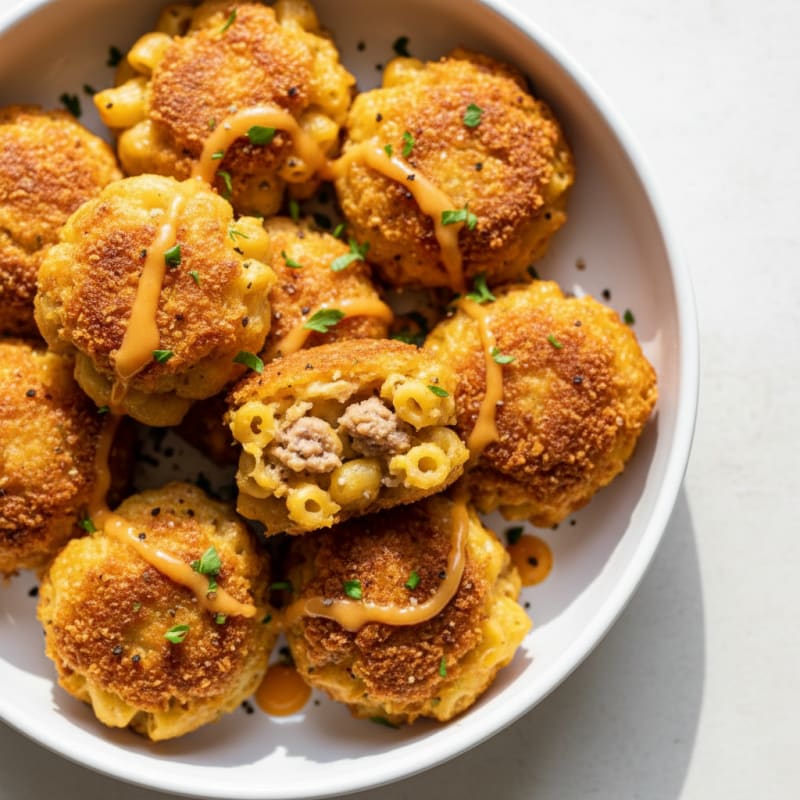 Baked Mac and Cheese Protein Bites