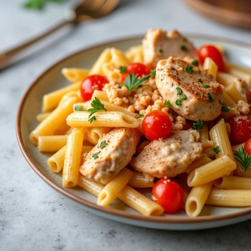 Creamy Cajun Chicken Pasta with Bell Peppers