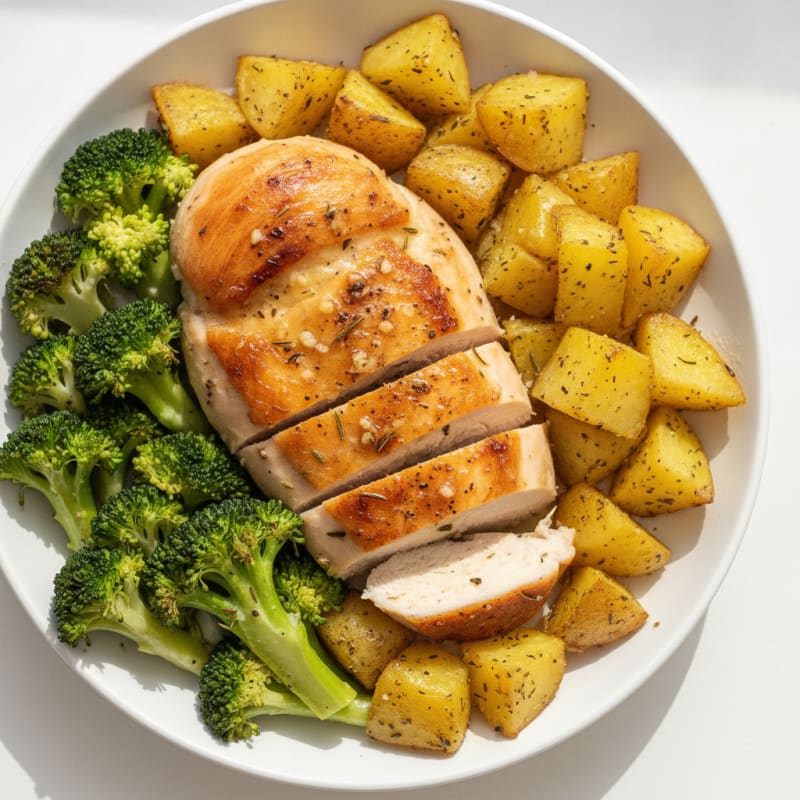 Herb-Roasted Chicken and Potatoes