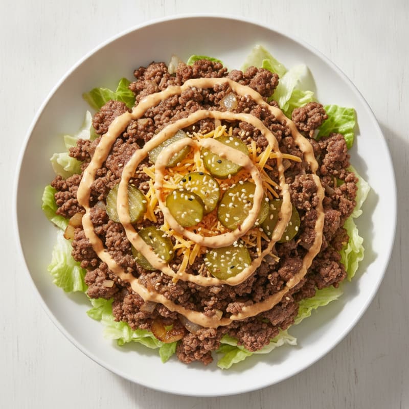 Big Mac Inspired Protein Bowl