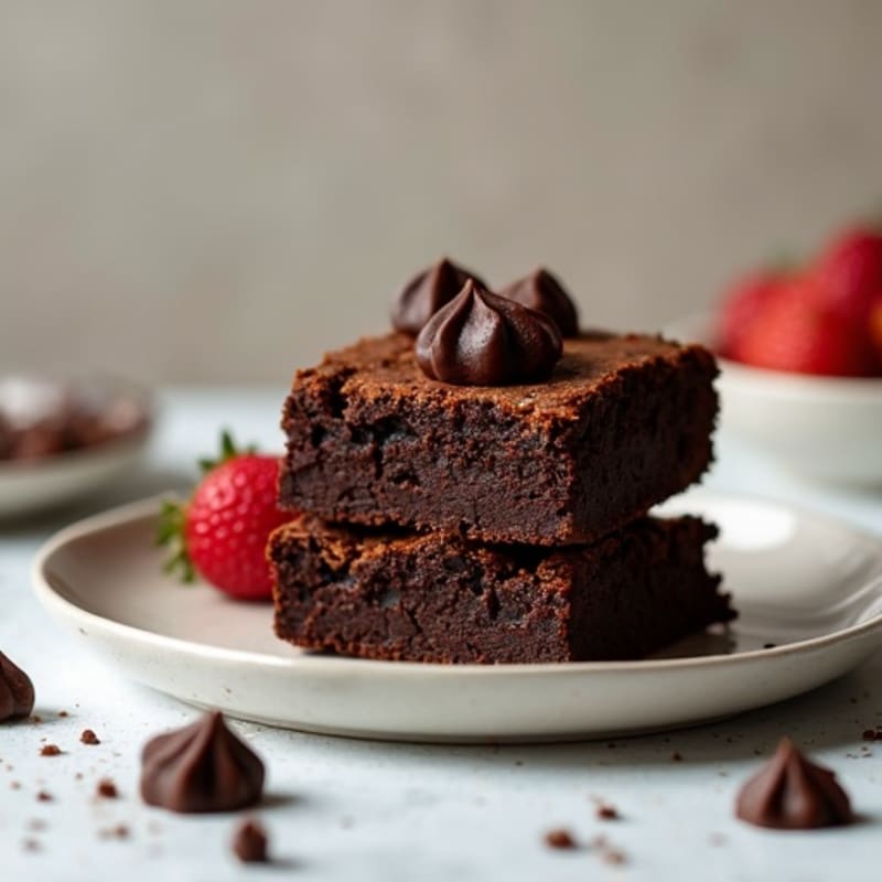 Fudgy Dark Chocolate Sweet Potato Brownies