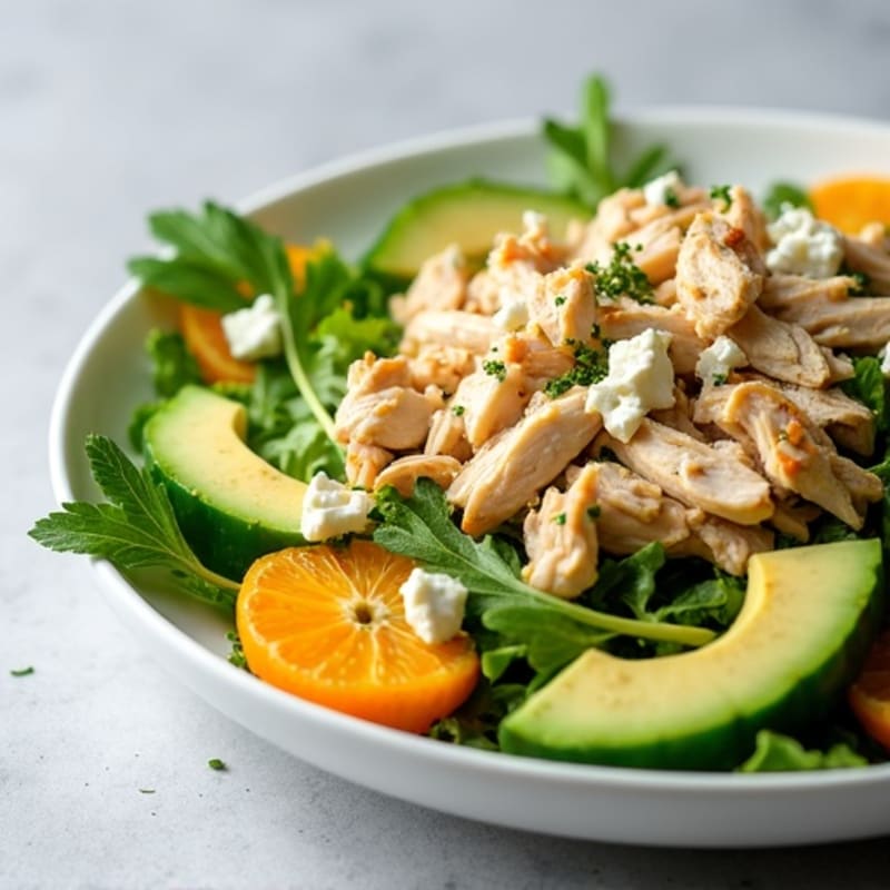 Citrus-Herb Shredded Chicken Spring Salad