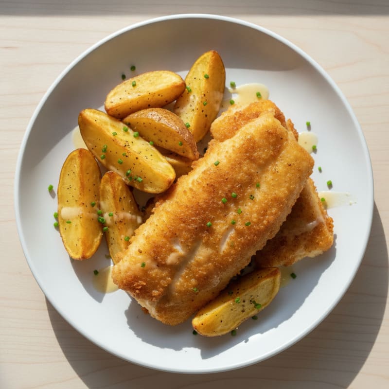 Beer-Battered Fish and Chips