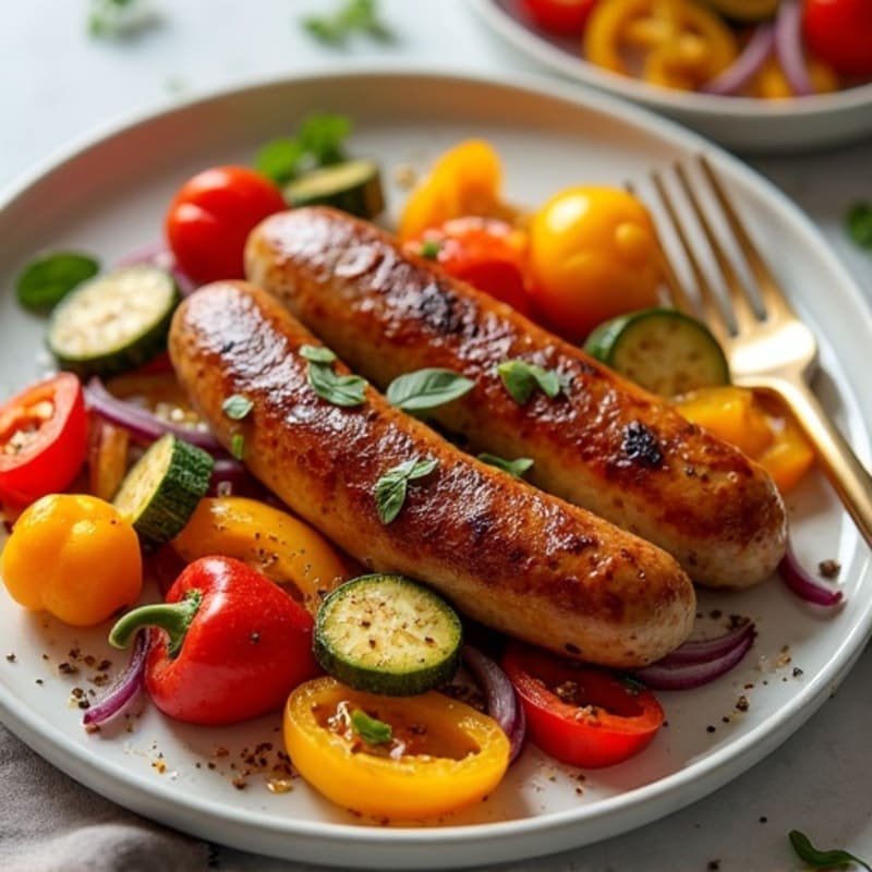 Sheet Pan Chicken Sausage with Roasted Vegetables