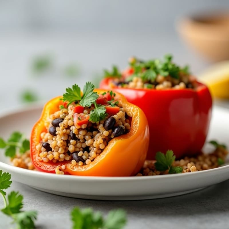 Zesty Quinoa Stuffed Peppers
