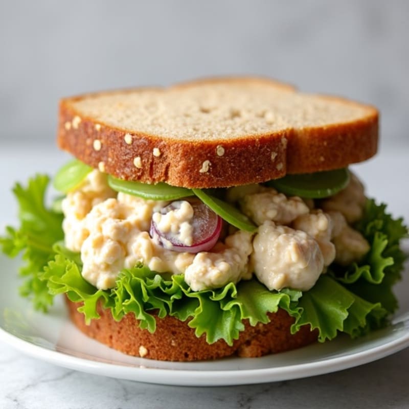 Creamy Greek Yogurt Chicken Salad Sandwich