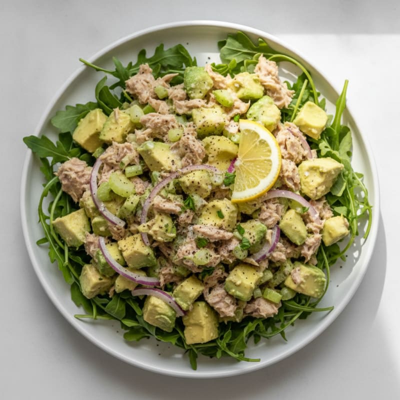 Tuna Avocado Salad with Lemon