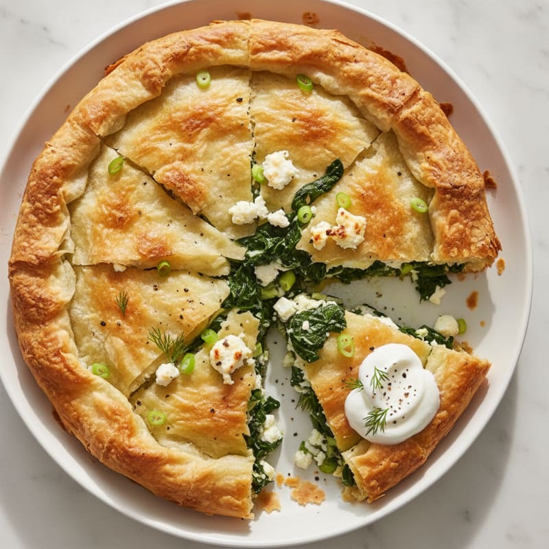 Spinach and Feta Phyllo Pie