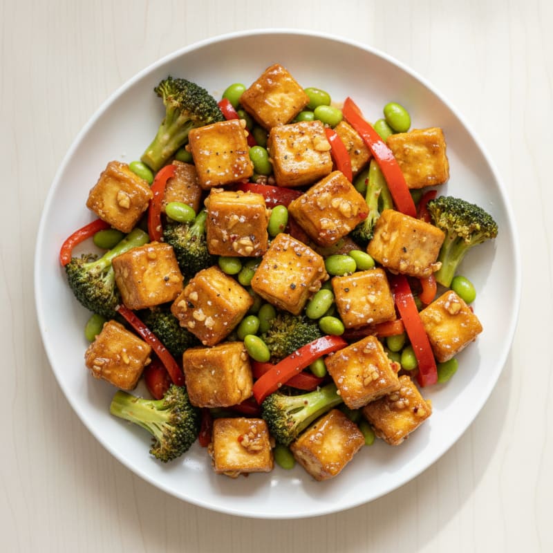 Honey-Garlic Tofu Stir-Fry