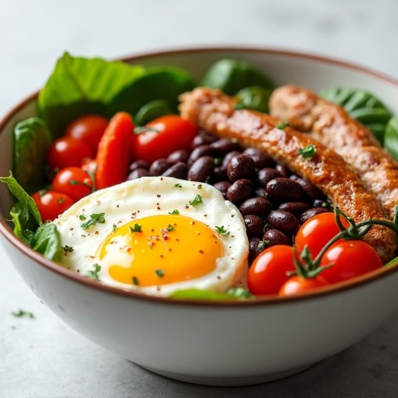 Protein-Packed Veggie and Egg White Breakfast Bowl
