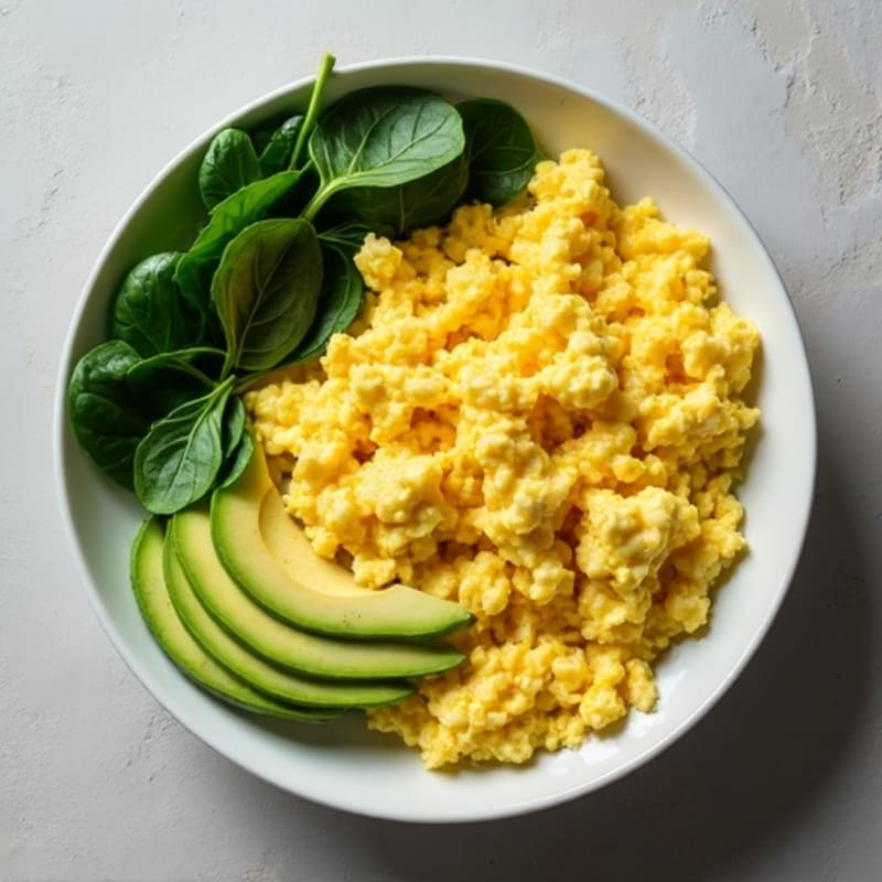 Protein-Packed Scrambled Eggs with Creamy Avocado