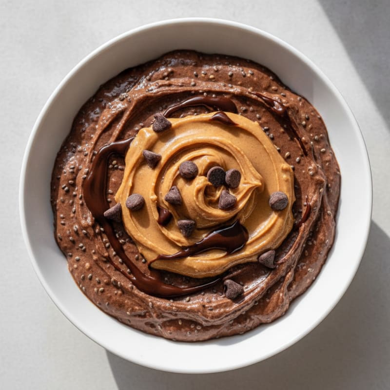 Chocolate Protein Pudding with Chia Seeds