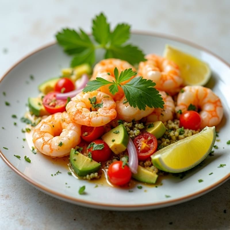 Citrus-Marinated Shrimp and Creamy Avocado Ceviche