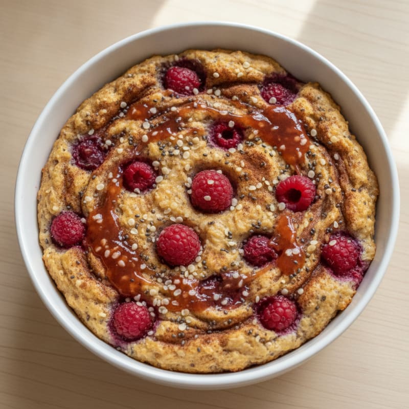 Baked Berry Chia Seed Oatmeal