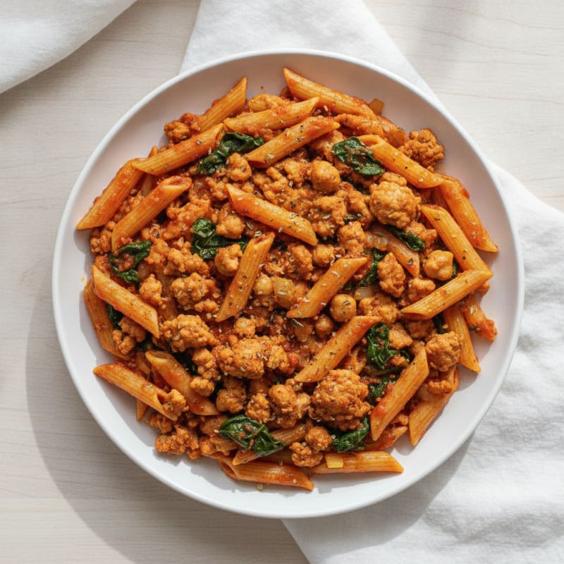 Ground Turkey Pasta Skillet