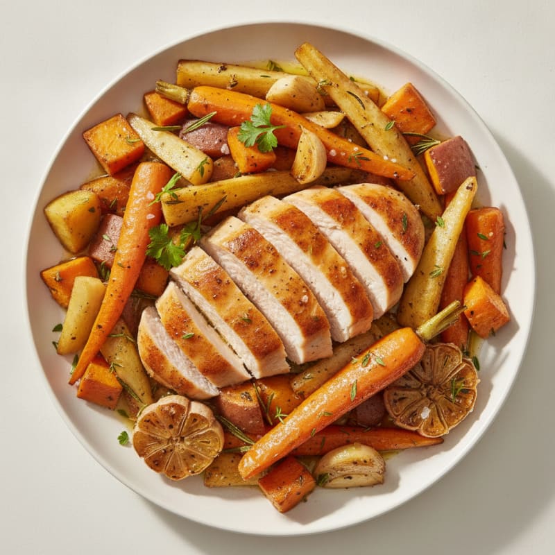 Roasted Root Vegetables with Herbs