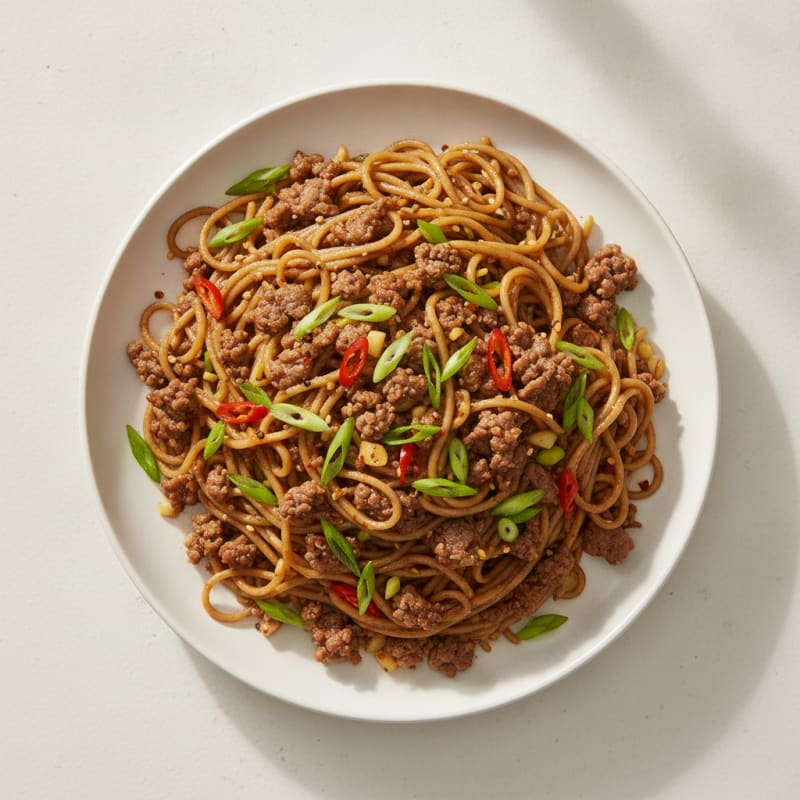 Ground Beef and Noodle Stir-Fry