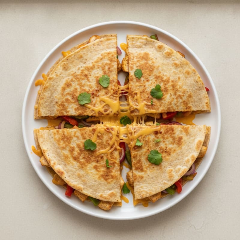 Chicken and Cheese Quesadillas
