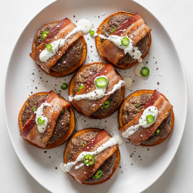 Crispy Bacon-Wrapped Jalapeño Sliders