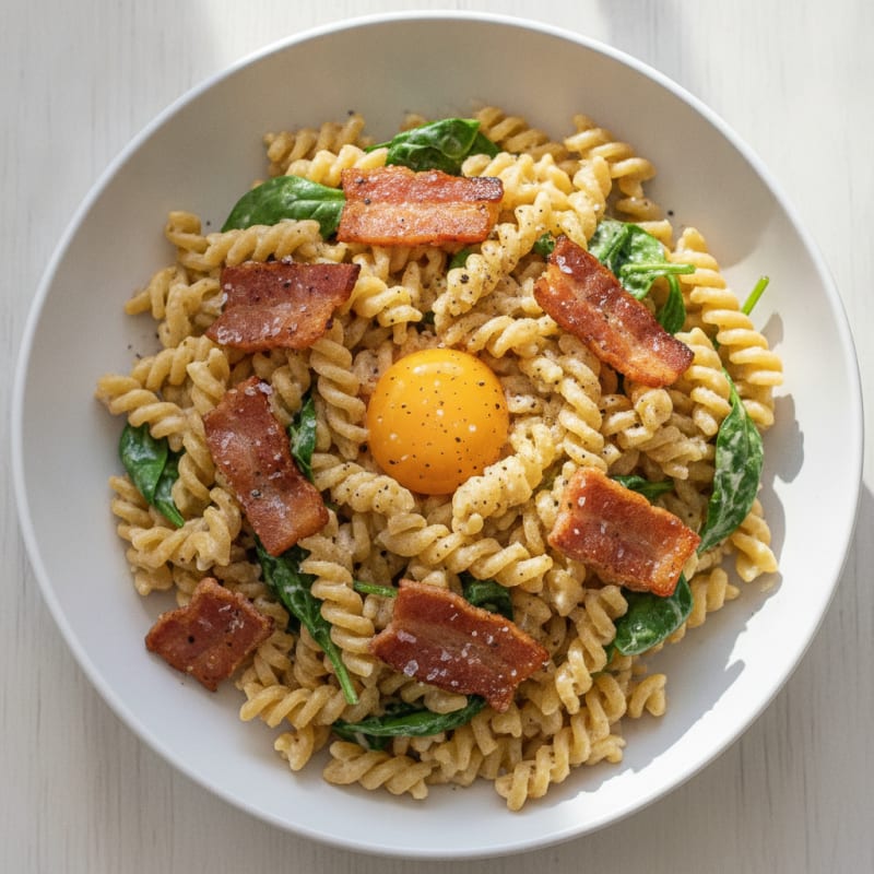 Classic Carbonara with Pancetta and Egg