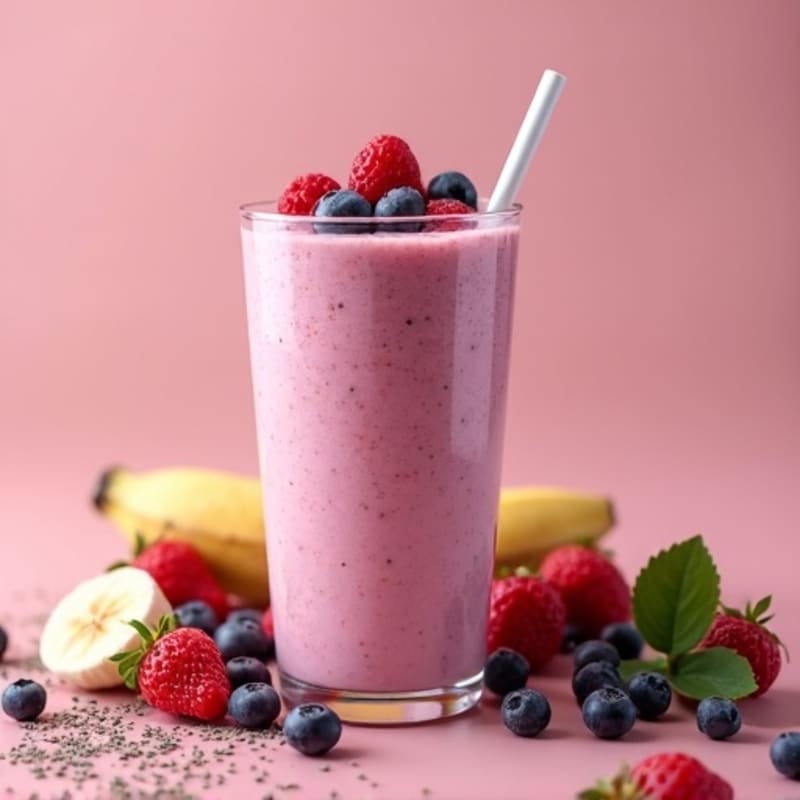 Creamy Berry Protein Smoothie