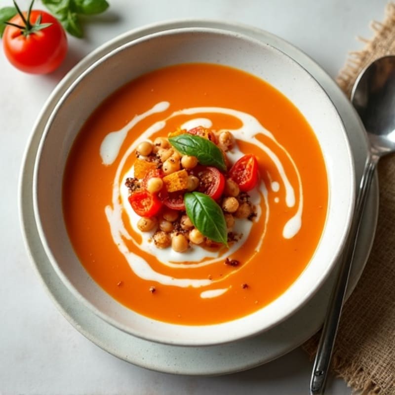 Creamy Roasted Tomato Basil Soup