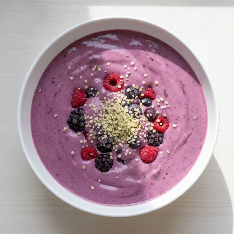 Silky Tofu and Berry Protein Smoothie