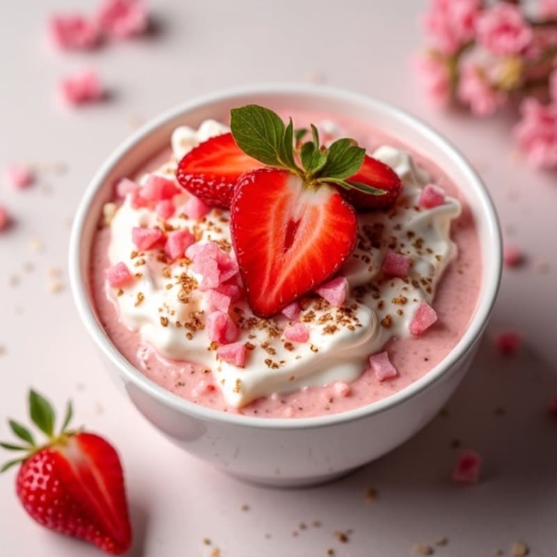 Creamy Strawberry Shortcake Overnight Oats