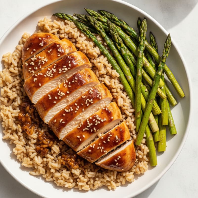 Teriyaki Chicken with Roasted Asparagus
