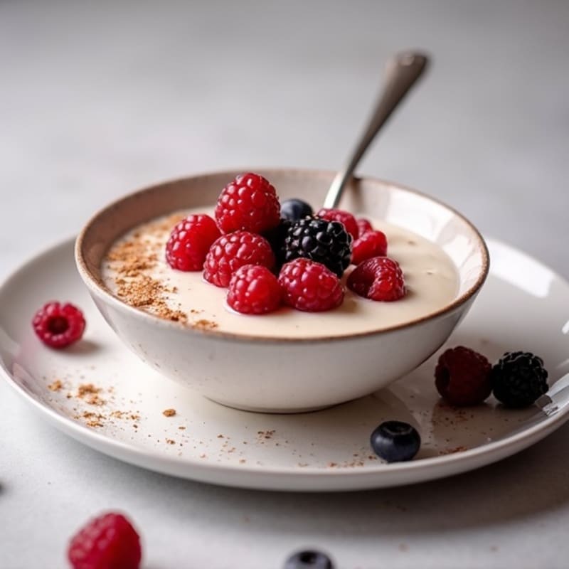 Creamy Tofu Berry Protein Pudding