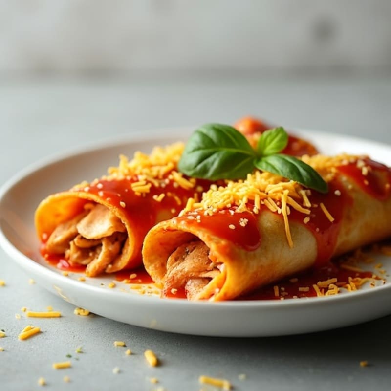 Spicy Baked Chicken Enchiladas