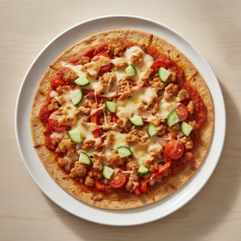 Lean Turkey Pizza with Roasted Vegetables