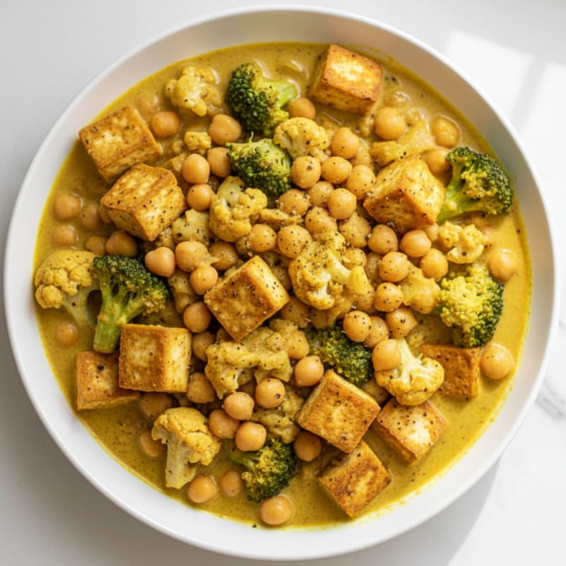 Roasted Vegetable and Chickpea Curry