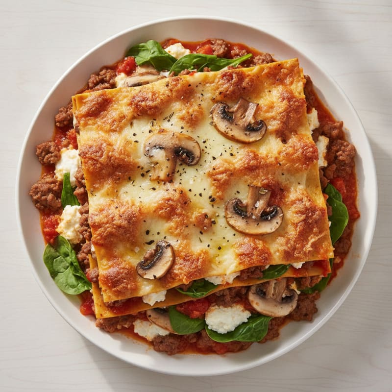 Hearty Venison and Mushroom Lasagna