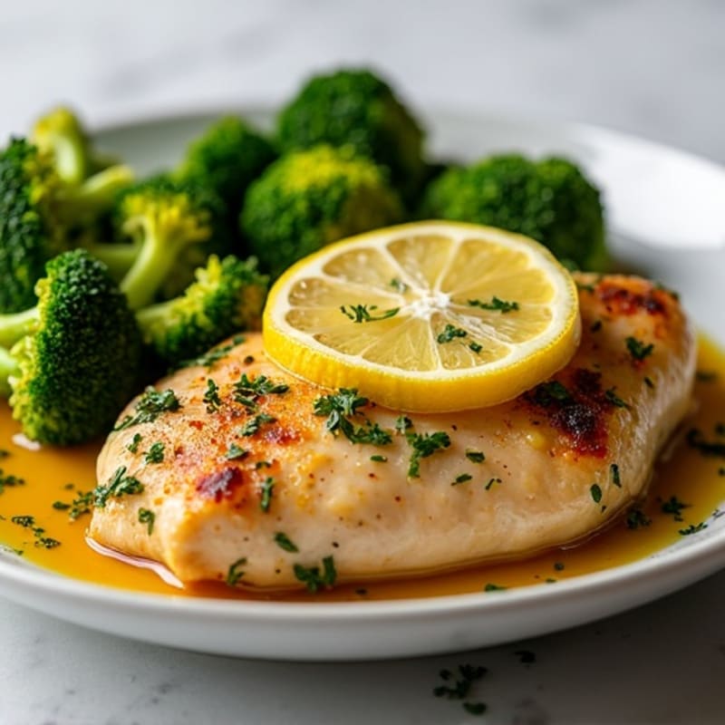 Sheet Pan Lemon Herb Chicken with Crispy Roasted Broccoli