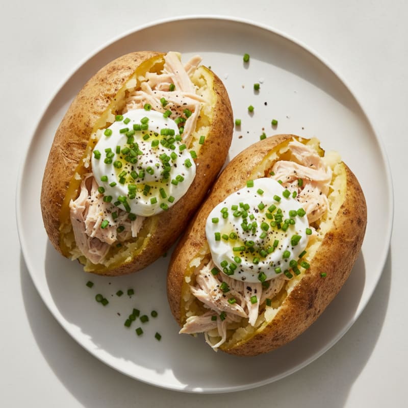 Loaded Baked Potatoes with Chives