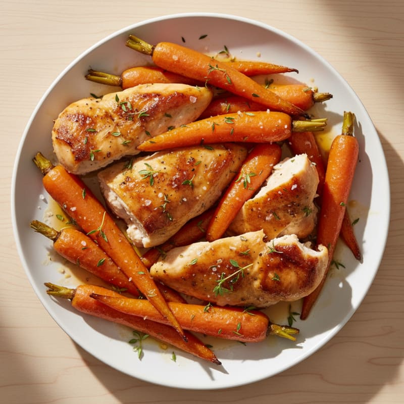 Caramelized Maple-Glazed Roasted Carrots