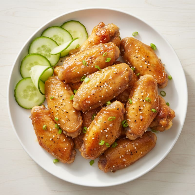 Crispy Honey-Glazed Chicken Wings