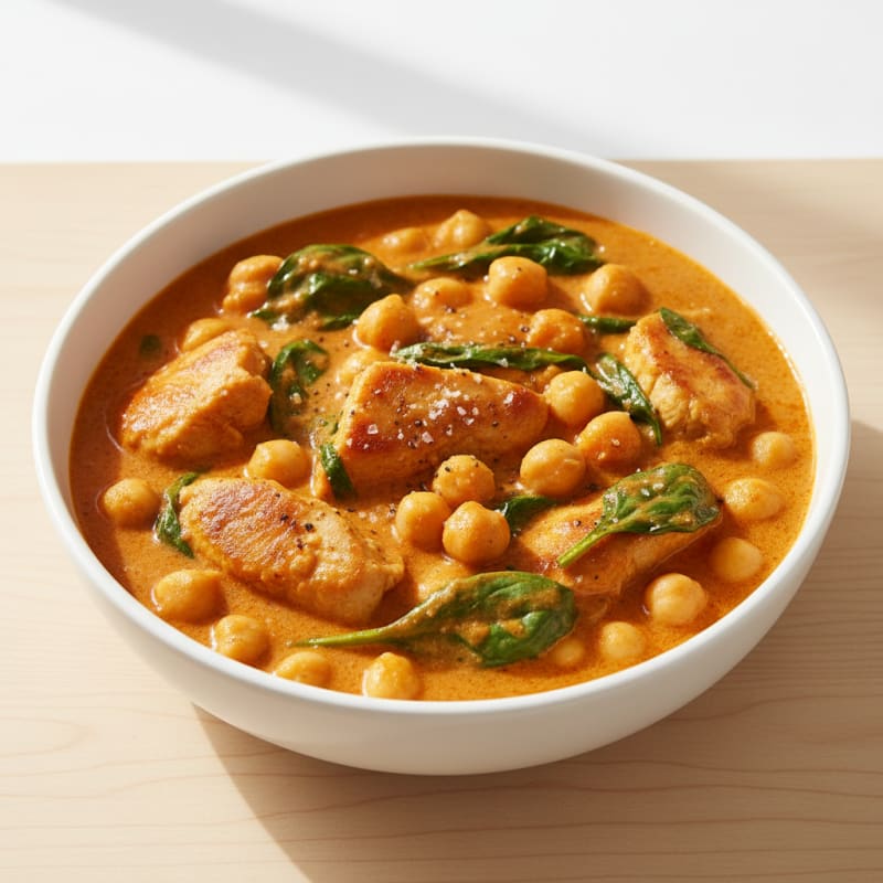 Creamy Spiced Chickpea and Tomato Curry