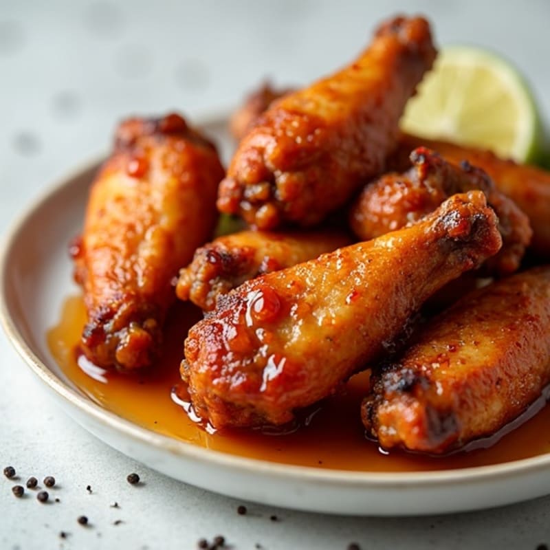 Crispy Honey Glazed Chicken Wings