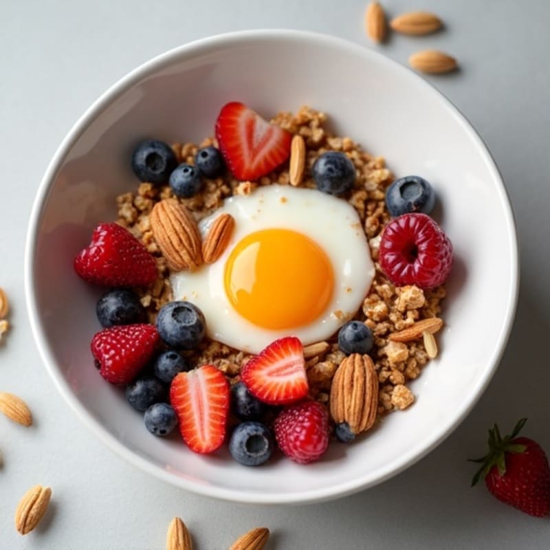 Baked Oatmeal with Berries and Toasted Nuts