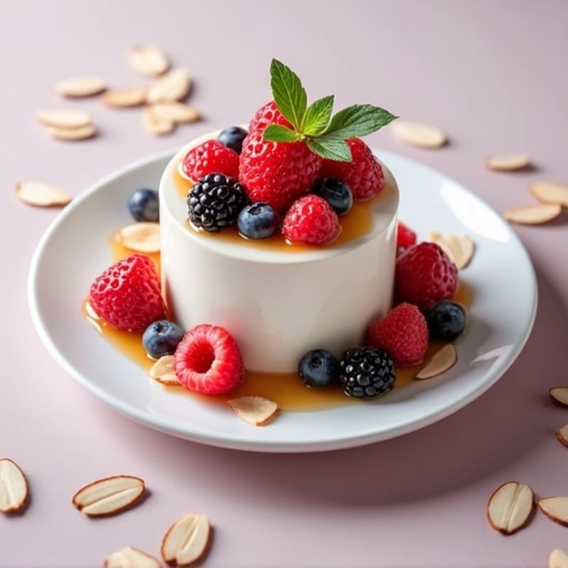 Creamy Greek Yogurt Protein Mousse with Mixed Berries