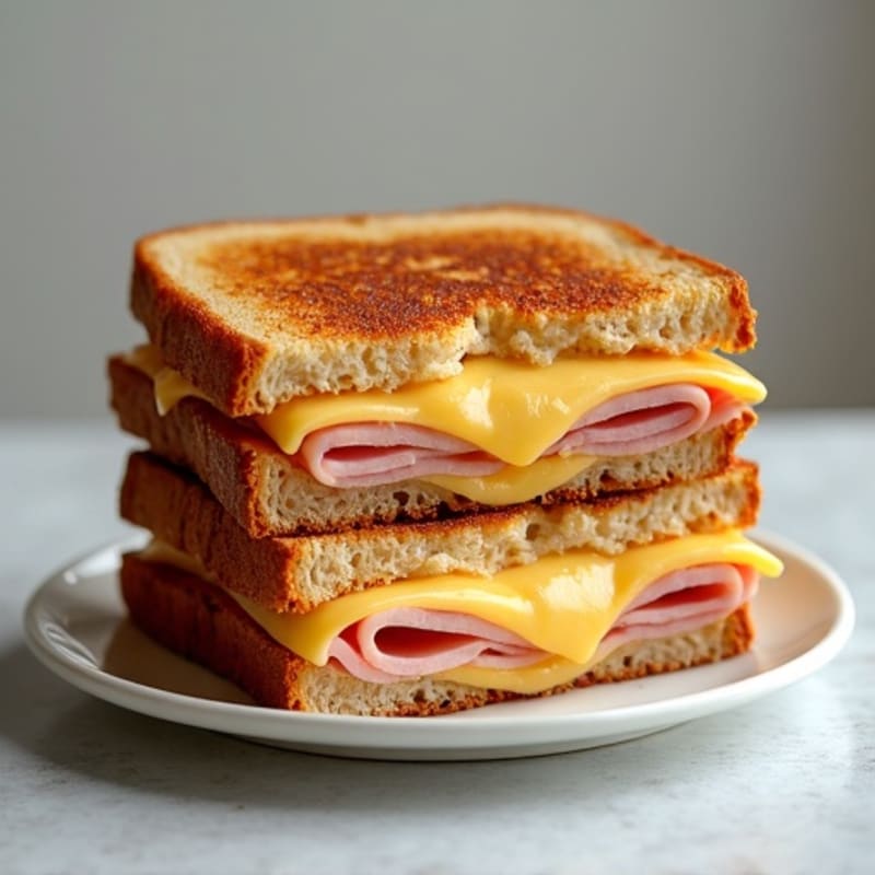 Crispy Whole Grain Ham and Swiss Melt