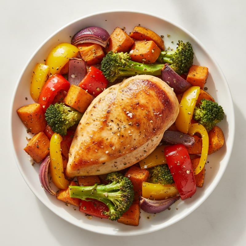Chicken and Roasted Vegetable Medley