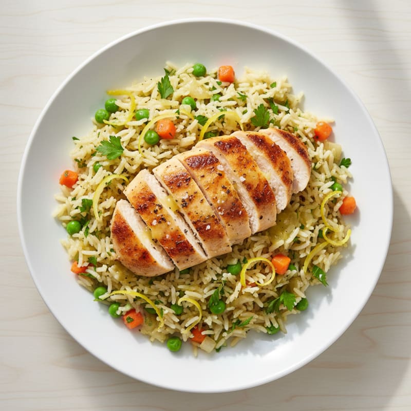 Zesty Lemon Herb Rice Pilaf