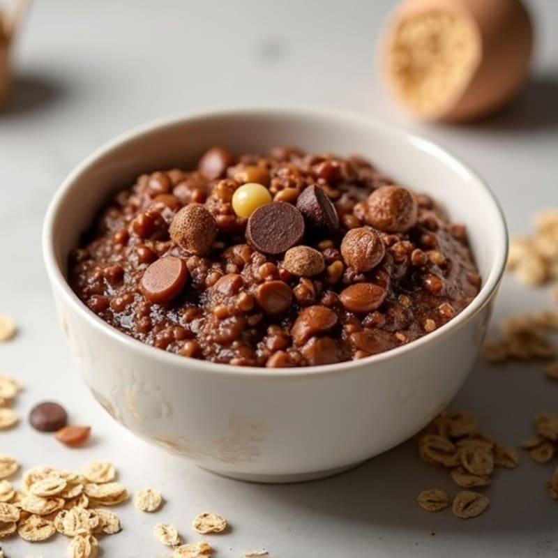 Baked Velvety Chocolate Protein Oatmeal