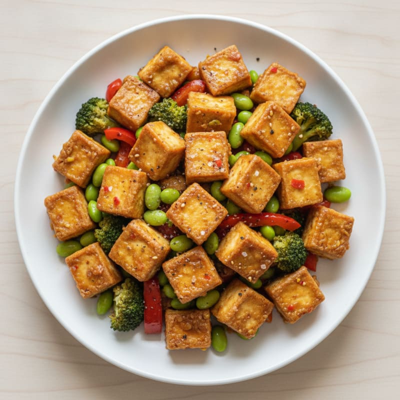Sesame Tofu Stir-Fry