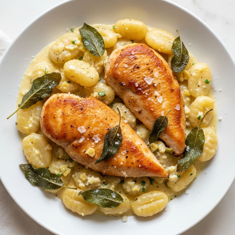 Creamy Lemon Ricotta Gnocchi with Sage